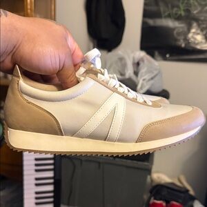 MIA Beige and White Men's Sneakers